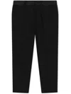 Dolce & Gabbana Wool Jacquard Logo Trousers In Black