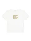 Dolce & Gabbana Rhinestone-logo T-shirt In White