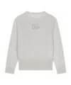 Dolce & Gabbana Cotton-lurex Logo Sweater In White