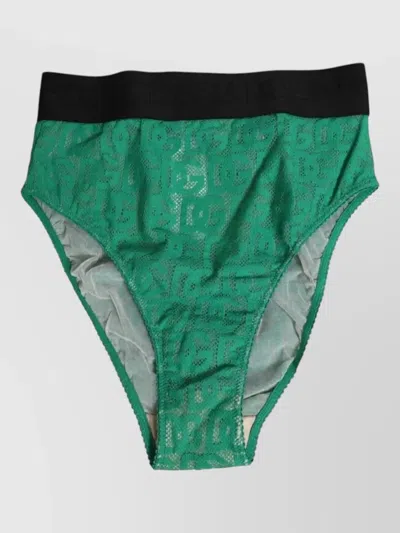 Dolce & Gabbana Dg Logo Lace High Waist Brief