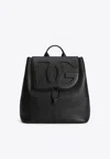 Dolce & Gabbana Dg Logo Leather Backpack In Black
