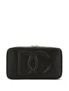 Dolce & Gabbana Dg Logo Leather Camera Bag In Black