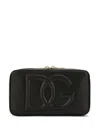Dolce & Gabbana Dg Logo Leather Camera Bag In Gray