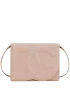 Dolce & Gabbana Women Dg Logo Leather Crossbody Bag In Pink