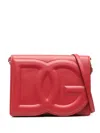 Dolce & Gabbana Dg Logo Leather Cross Body Bag In Rot