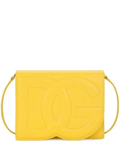 DOLCE & GABBANA DG LOGO LEATHER CROSS BODY BAG