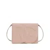 Dolce & Gabbana Women Dg Logo Leather Crossbody Bag In Pink