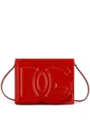 Dolce & Gabbana Dg Logo Patent Leather Crossbody Bag In Red