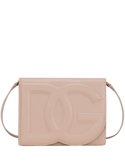 Dolce & Gabbana Dg Logo Leather Crossbody Bags