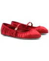 Dolce & Gabbana Ballerinas Satin Leather Sole