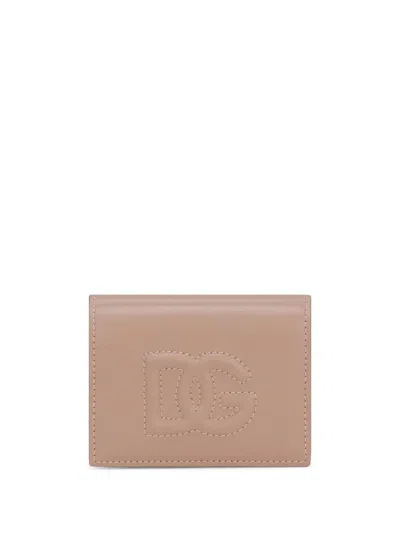 Dolce & Gabbana Portemonnaie Mit Dg-logo In Pale Pink