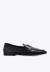 Dolce & Gabbana Dolce&gabbana Black Moccasin With Logo Plaque In Black