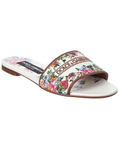DOLCE & GABBANA DOLCE & GABBANA DG LOGO LEATHER SANDAL