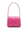 Dolce & Gabbana Leather Shoulder Bag With Dg Logo In Pink