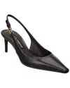 Dolce & Gabbana Women Black Goatskin Lollo Slingback In Multi