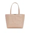 Dolce & Gabbana Small Dg Logo Shopper Bag In Nude