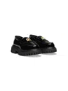 Dolce & Gabbana Patent Leather Loafers In Black