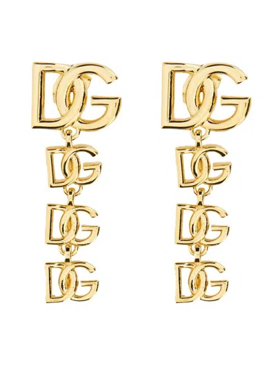 DOLCE & GABBANA DOLCE & GABBANA DG LOGO LONG EARRINGS