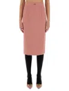 Dolce & Gabbana Midi Pencil Skirt In Pink