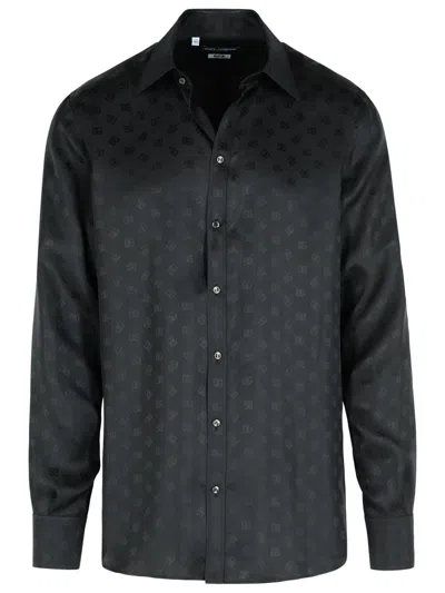 DOLCE & GABBANA DOLCE  GABBANA DG LOGO MARTINI JACQUARD SHIRT