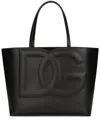 Dolce & Gabbana Women Dg Logo Medium Shopping Bag In Black