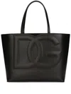 Dolce & Gabbana Women Dg Logo Medium Shopping Bag In Black