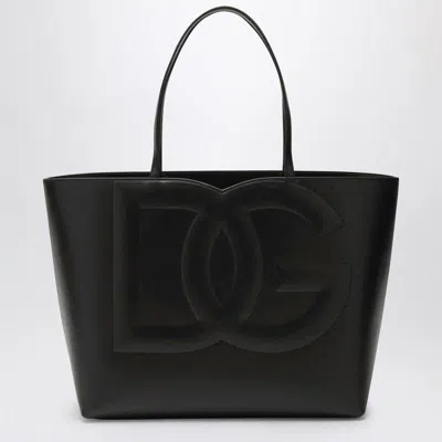 Dolce & Gabbana Dg Logo Medium Tote Bag In Black