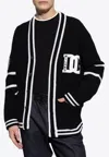 Dolce & Gabbana Man Cardigan Black Size Xl Virgin Wool, Wool, Acrylic, Polyester In Black