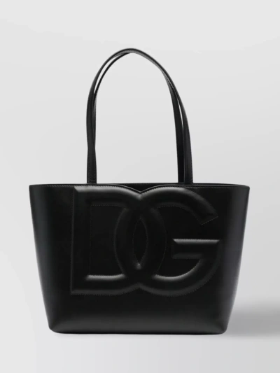 Dolce & Gabbana Dg Logo Mini Shopper In Cipria
