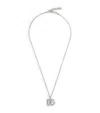 Dolce & Gabbana Fine Link Necklace With Rhinestone-detailed Dg Logo