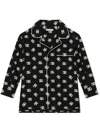 Dolce & Gabbana Hemd Mit Monogramm-print In Black