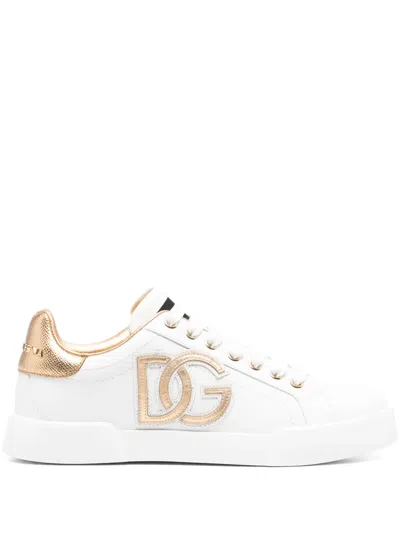 DOLCE & GABBANA DG LOGO-PATCH SNEAKERS