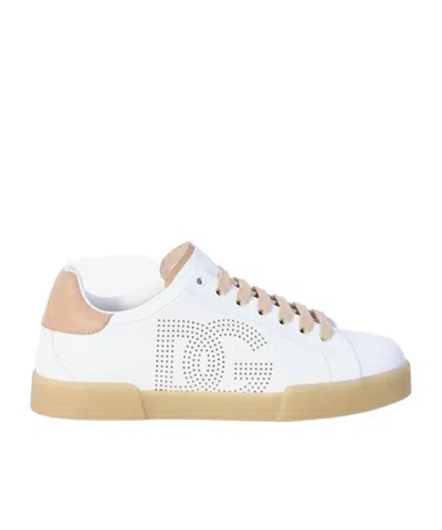 DOLCE & GABBANA DOLCE  GABBANA DG LOGO PERFORATED SNEAKERS