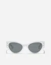 Dolce & Gabbana Dg Logo Plaque Sunglasses In White