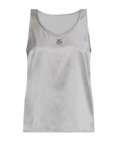 DOLCE & GABBANA DOLCE  GABBANA DG LOGO PLAQUE TANK TOP