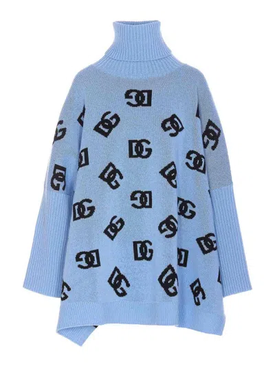 DOLCE & GABBANA DG LOGO PONCHO