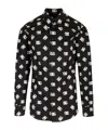 Dolce & Gabbana Dolce&gabbana Black Printed Cotton Shirt In Black