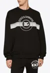 Dolce & Gabbana Black Cotton Sweatshirts In Black