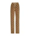 Dolce & Gabbana Drawstring Waist Dg Logo Track Pants In Brown
