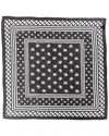 Dolce & Gabbana Logo-print Silk Scarf In Black