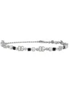 Dolce & Gabbana Rhinestone And Dg Logo Belt In Silver
