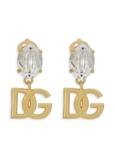 Dolce & Gabbana Dg Charm Earrings In Gold