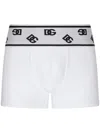 Dolce & Gabbana Logo-waist Cotton Boxer Briefs In White