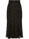 Dolce & Gabbana Midirock Mit Stickerei In Black