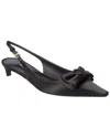 Dolce & Gabbana Satin Slingback Pumps In Black