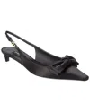 Dolce & Gabbana Satin Slingback Pumps In Black