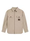 Dolce & Gabbana Dg Logo Shirt In Brown