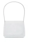 Dolce & Gabbana 3d-effect Logo Leather Crossbody Bag In Bianco