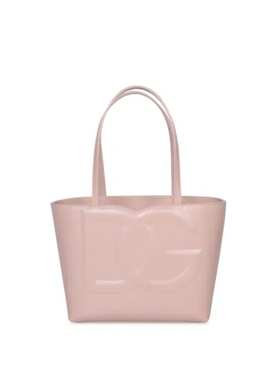 Dolce & Gabbana Dg Logo Small Powder Bag In Pink