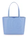 Dolce & Gabbana Dg Logo Small Shopper In Light Blue